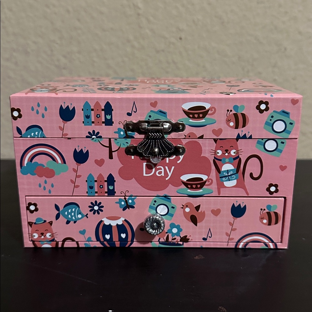 Pink Happy Day Jewelry Box
